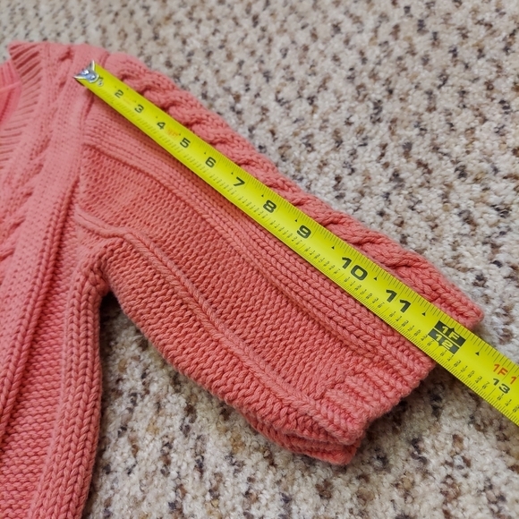 Old Navy Maternity Womens Coral Cardigan Sweater Size M Short Sleeve Button Up - Picture 6 of 9